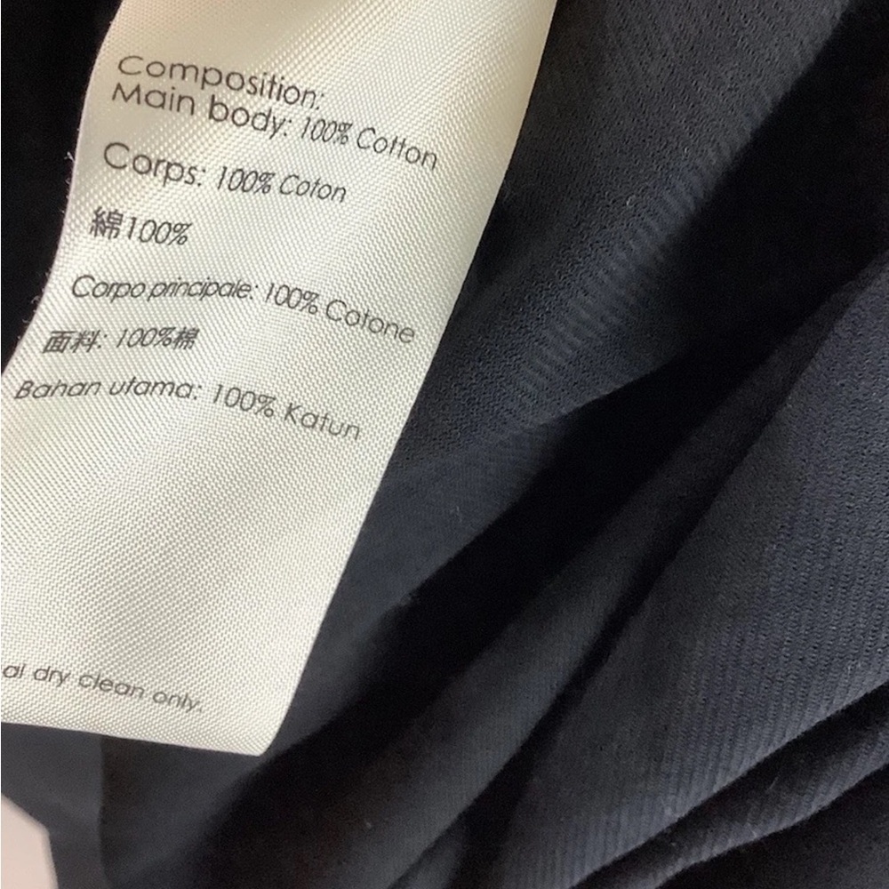 3.1 Phillip Lim Sz M Sheath Ruched Cocktail Dress Black 100% Cotton V Neck - Picture 5 of 5